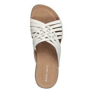 NWB Easy Spirit Meadow Slip On Sandals Ivory Size 9.5